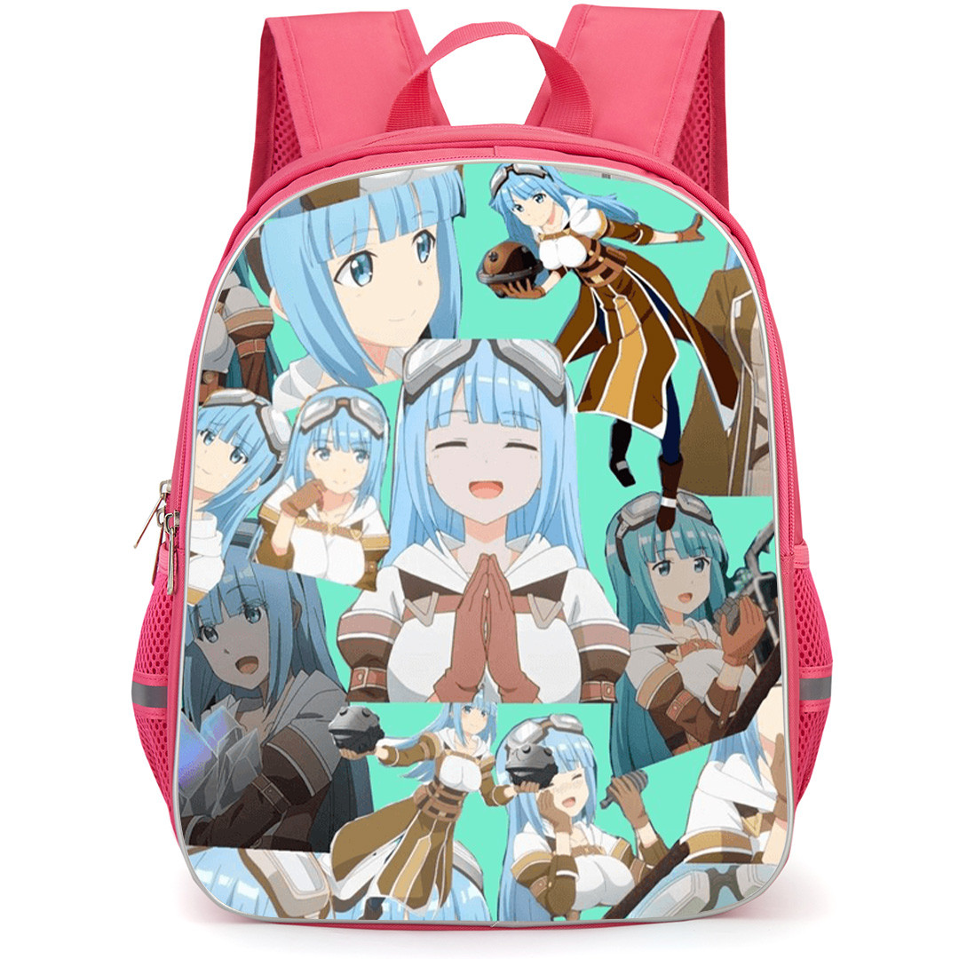 Bofuri I Don't Want to Get Hurt so I'll Max Out My Defense Iz Backpack School Bag StudentPack - Iz Different Emotions Artwork
