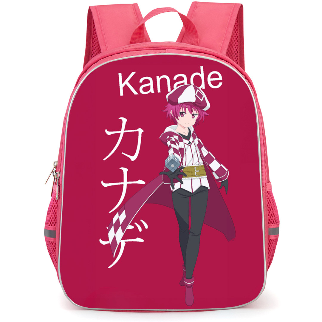 Bofuri I Don't Want to Get Hurt so I'll Max Out My Defense Kanade Backpack School Bag StudentPack - Kanade Carry Cube with Brown Background Poster