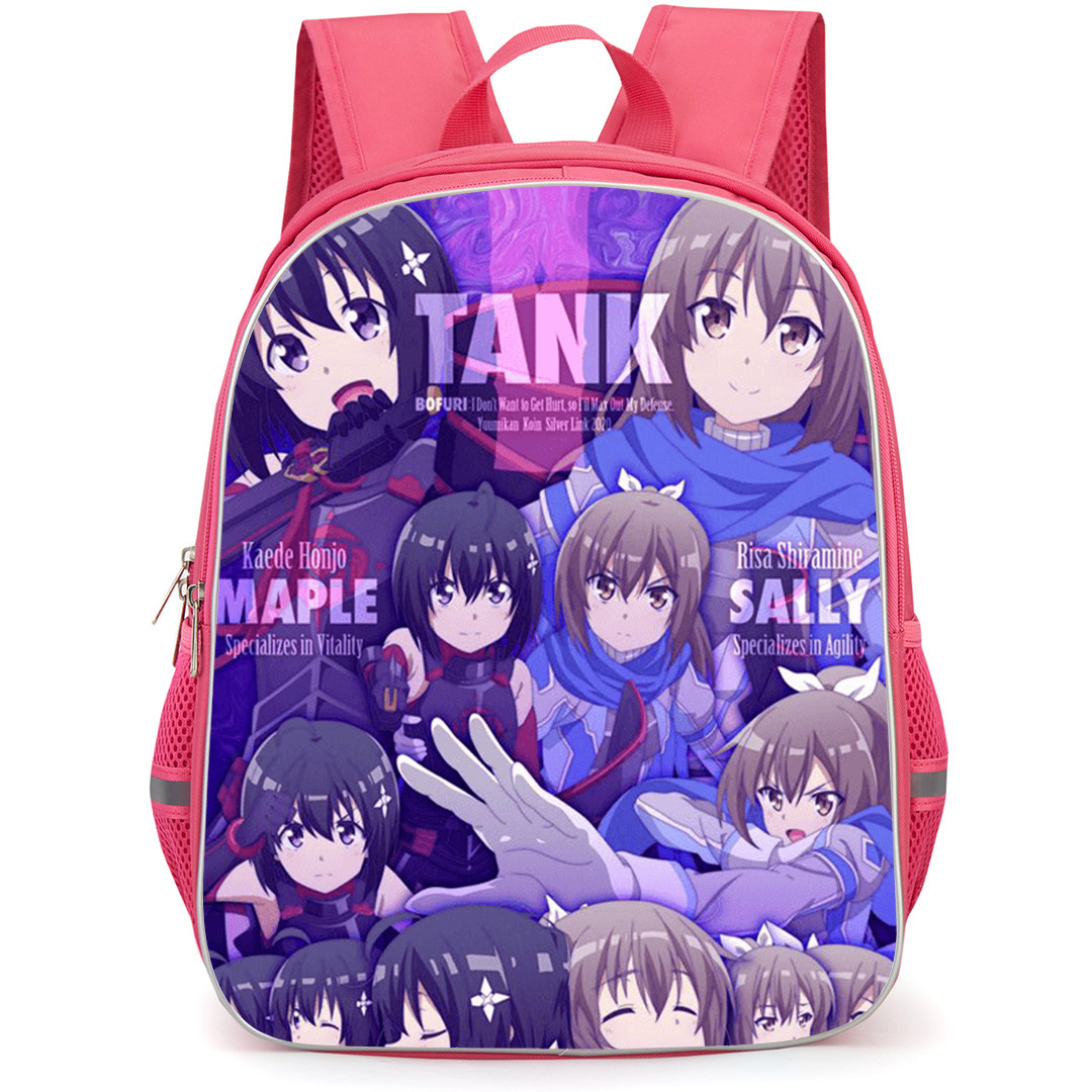 Bofuri I Don't Want to Get Hurt so I'll Max Out My Defense Backpack School Bag StudentPack - Maple And Sally Various Expressions Poster