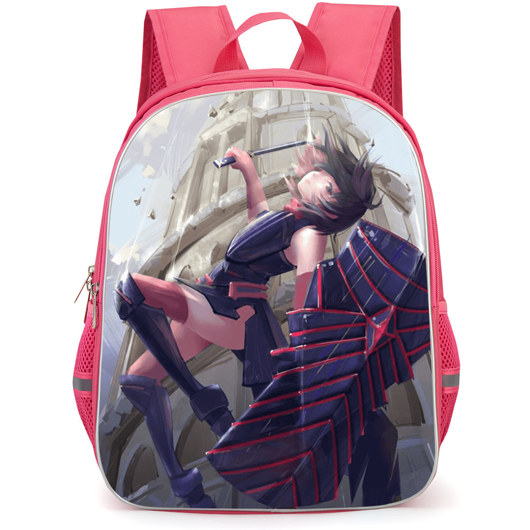 Bofuri I Don't Want to Get Hurt so I'll Max Out My Defense Maple Backpack School Bag StudentPack - Maple Action Art with Building Background