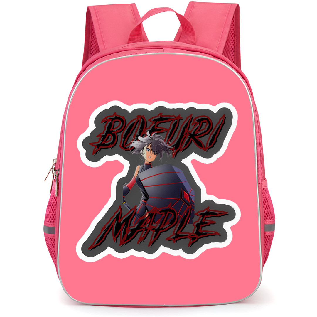 Bofuri I Don't Want to Get Hurt so I'll Max Out My Defense Maple Backpack School Bag StudentPack - Bofuri Maple Text Sticker