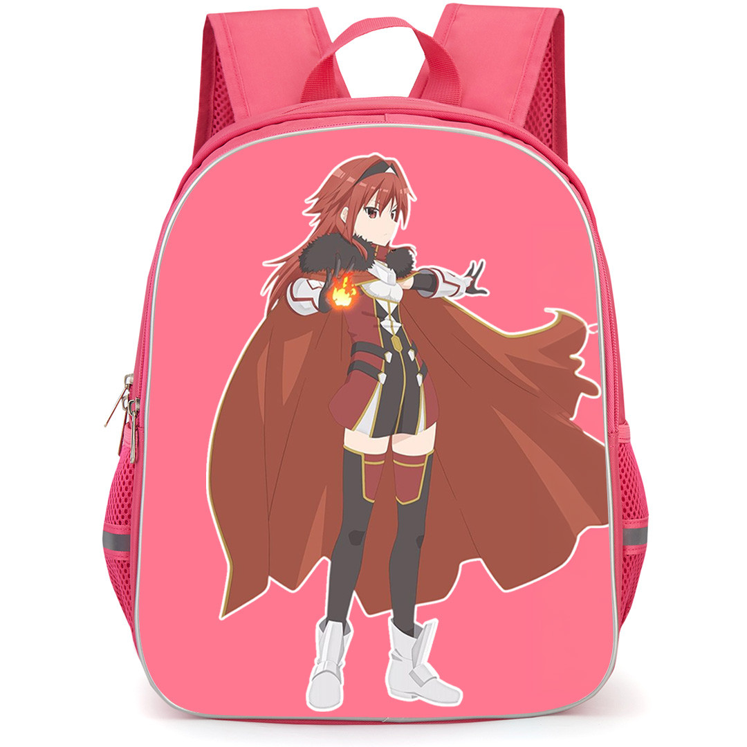 Bofuri I Don't Want to Get Hurt so I'll Max Out My Defense Mii Backpack School Bag StudentPack - Mii Showing Small Fireball Artwork
