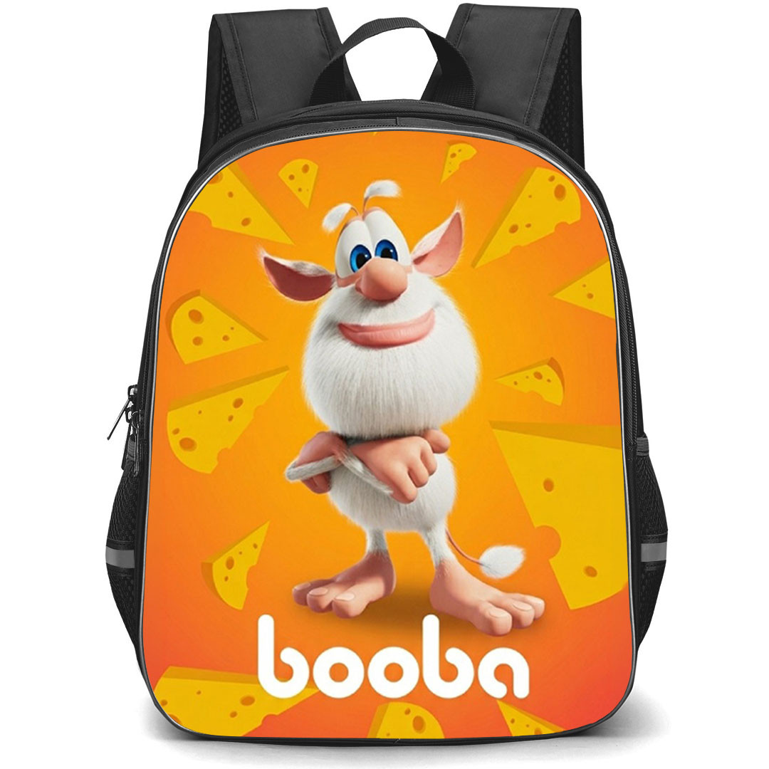 Booba Backpack School Bag StudentPack - Booba Cheese Theme Cartoon Art Poster