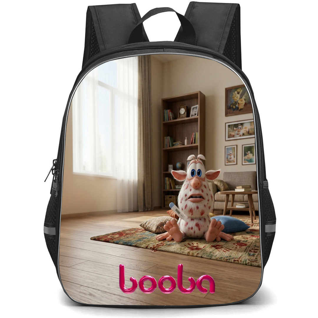 Booba Backpack School Bag StudentPack - Booba Sick Day 3D Art Poster