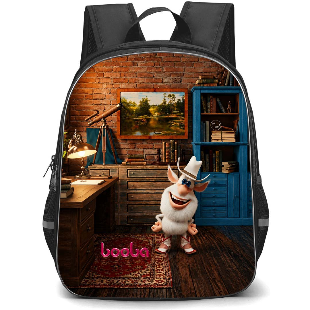 Booba Backpack School Bag StudentPack - Booba Standing On A Living Room Poster