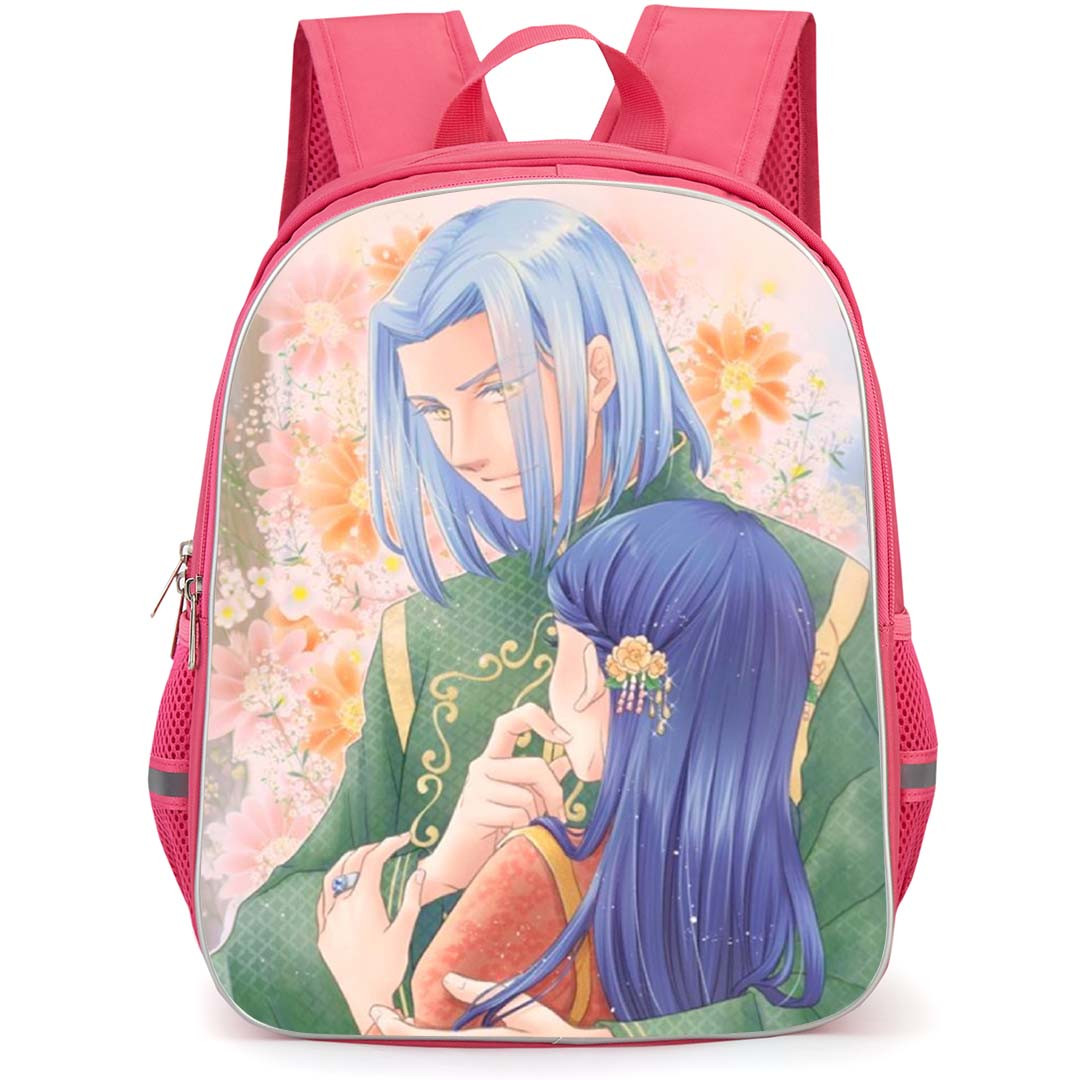 Ascendance Of A Bookworm Backpack School Bag StudentPack - Ferdinand And Myne On Pink Background