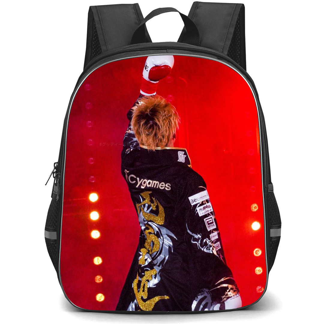 Tenshin Nasukawa Backpack StudentPack - Tenshin Nasukawa Standing Back On Red Background