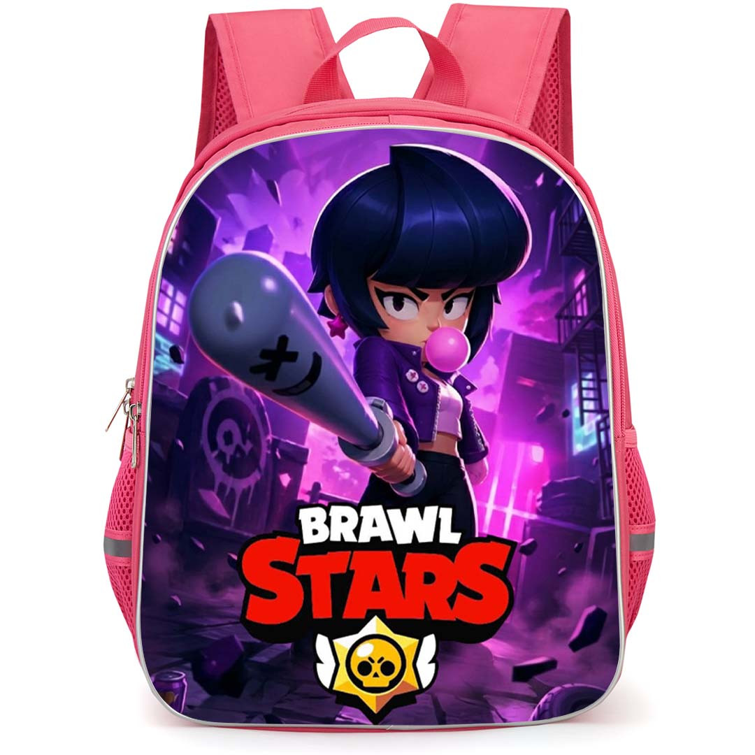 Brawl Stars Bibi Backpack School Bag StudentPack - Bibi Purple Street Slugger Poster
