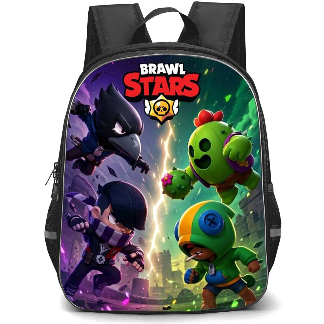 Brawl Stars Backpack School Bag StudentPack - Brawl Stars Chaos Vs Courage Poster