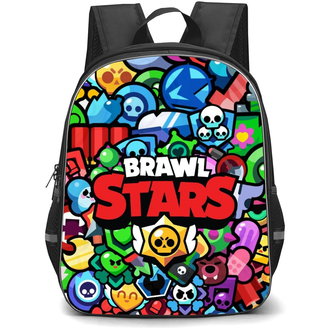 Brawl Stars Backpack StudentPack - Brawl Stars Characters Sticker Collage Poster