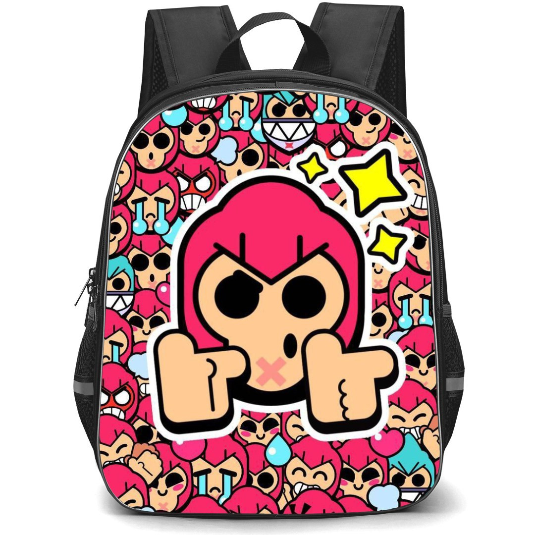 Brawl Stars Colt Backpack StudentPack - Brawl Stars Colt Avatar Sticker On Pattern Art Background