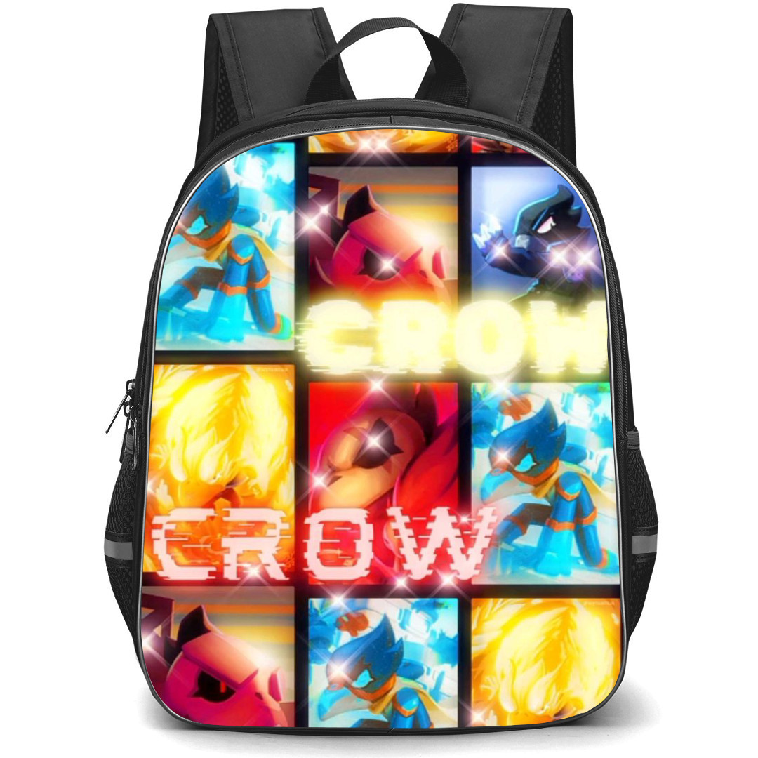 Brawl Stars Crow Backpack StudentPack - Brawl Stars Crow Neon Effect Collage Poster