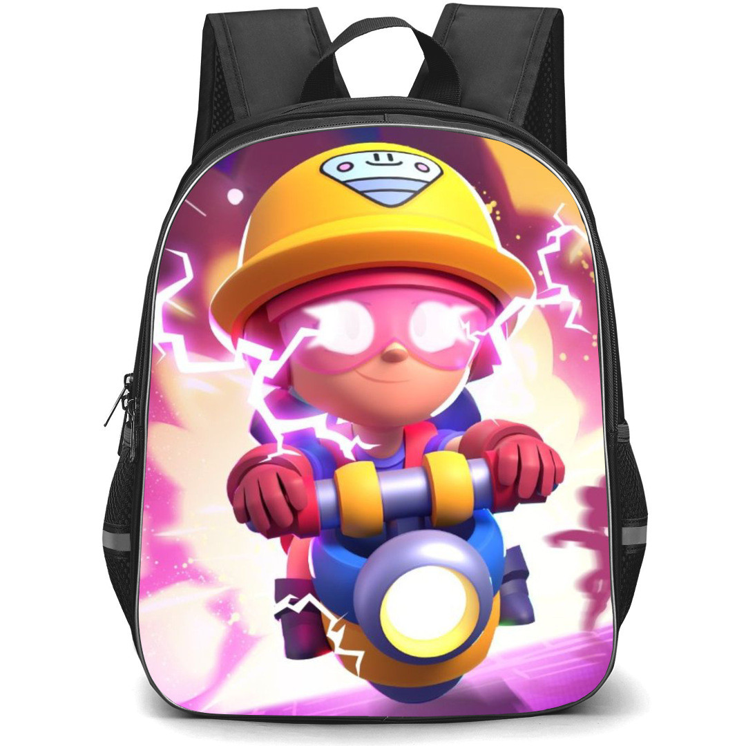 Brawl Stars Jacky Backpack StudentPack - Brawl Stars Jacky Riding Hypercharged 3D Poster