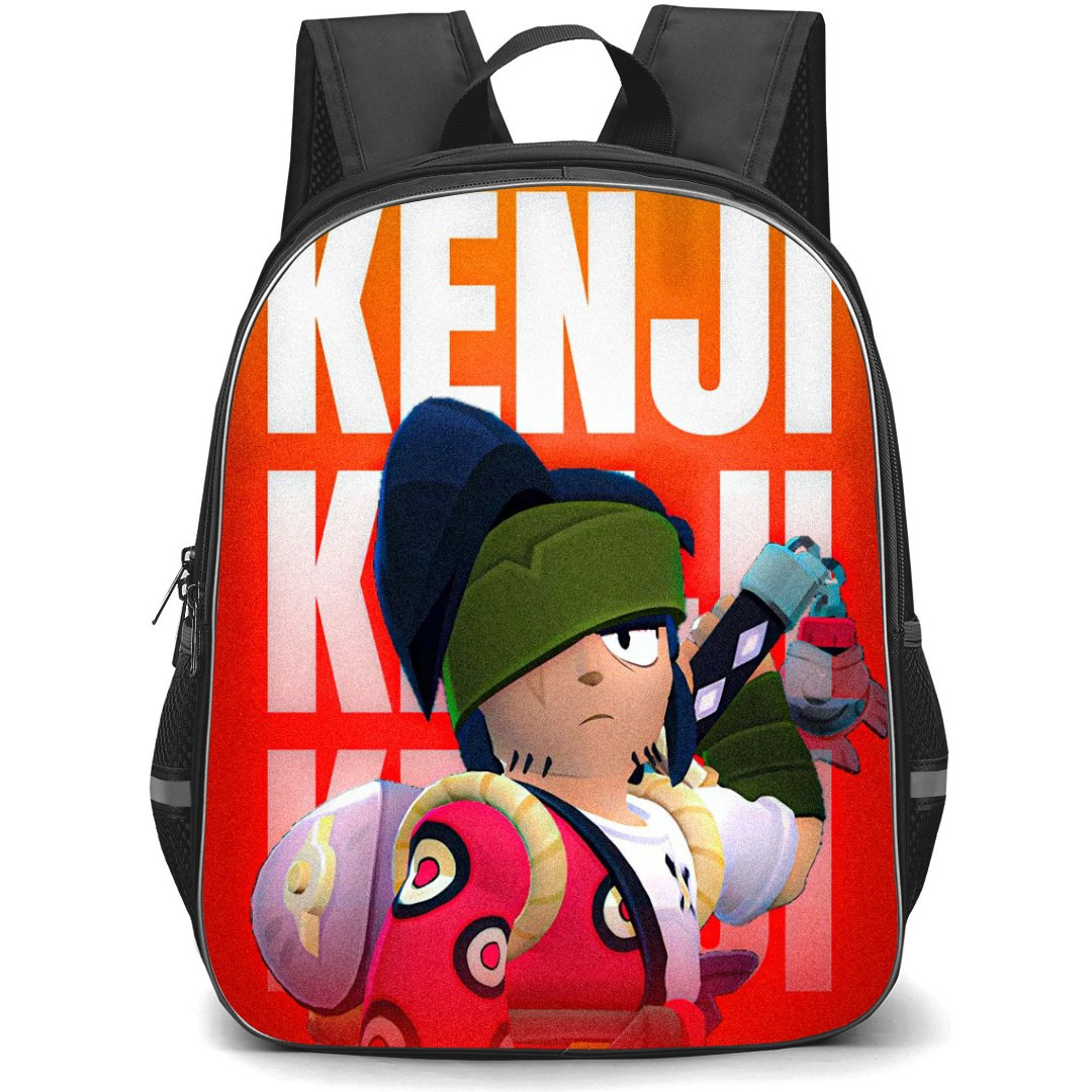 Brawl Stars Kenji Backpack StudentPack - Brawl Stars Kenji On Word Art Red Background