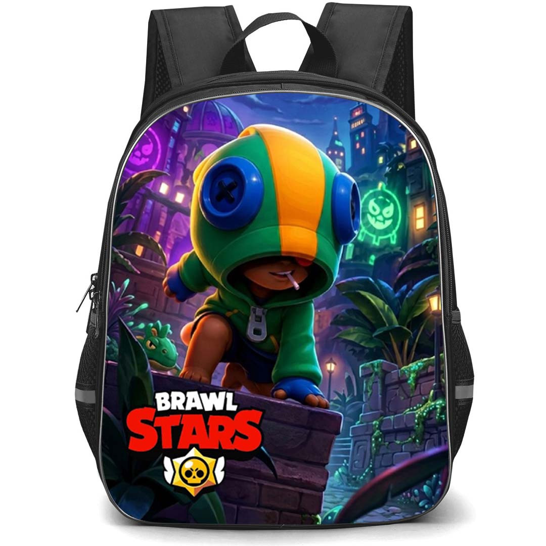 Brawl Stars Leon Backpack School Bag StudentPack - Leon Mystic Jungle Poster