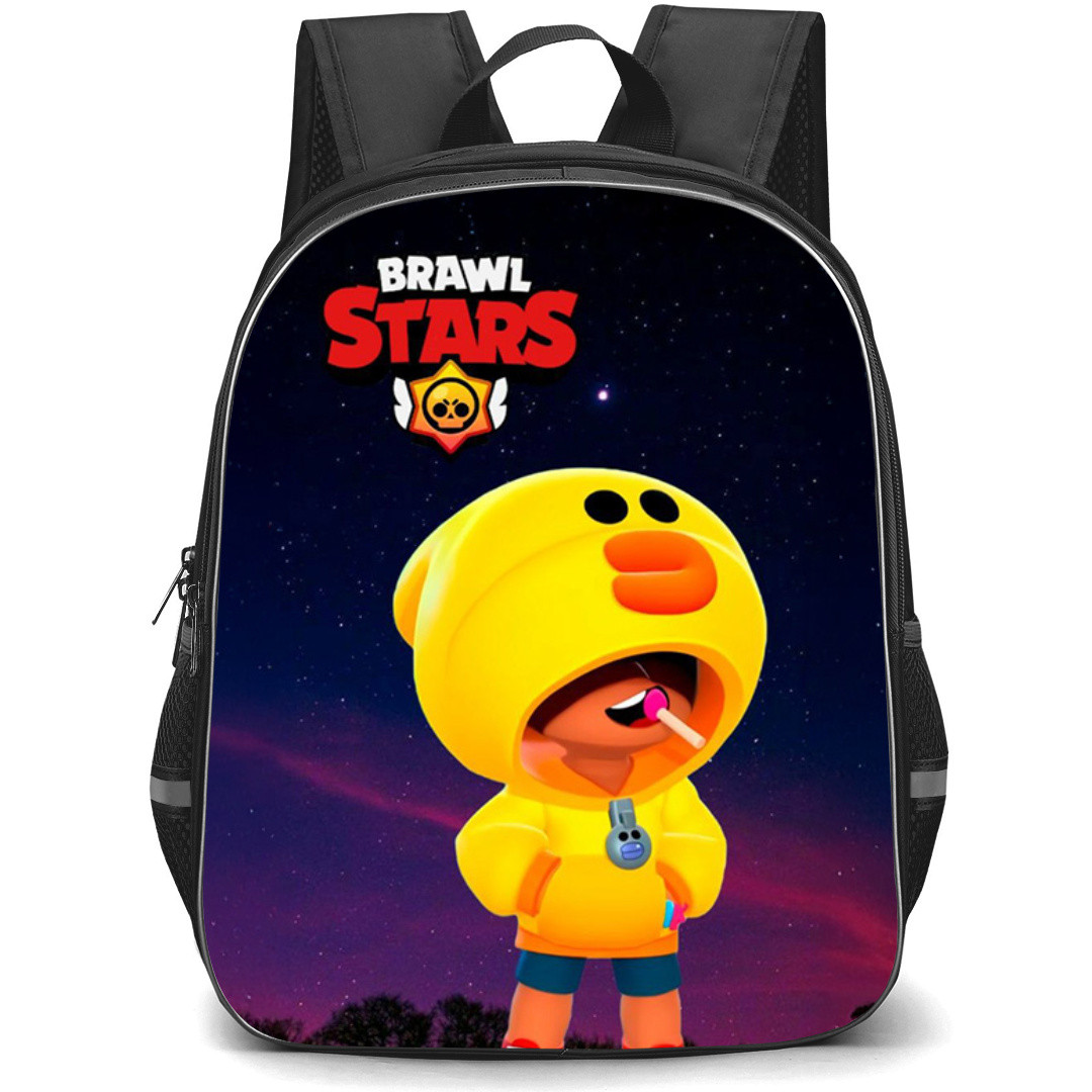 Brawl Stars Leon Backpack StudentPack - Brawl Stars Leon Standing On Starry Night Background
