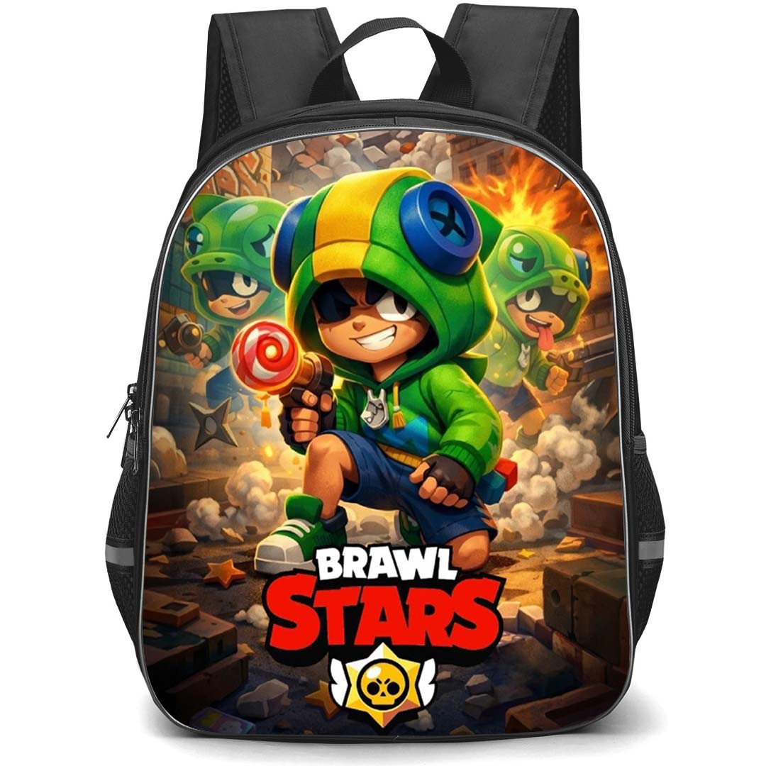 Brawl Stars Leon Backpack School Bag StudentPack - Leon Urban Chaos Poster