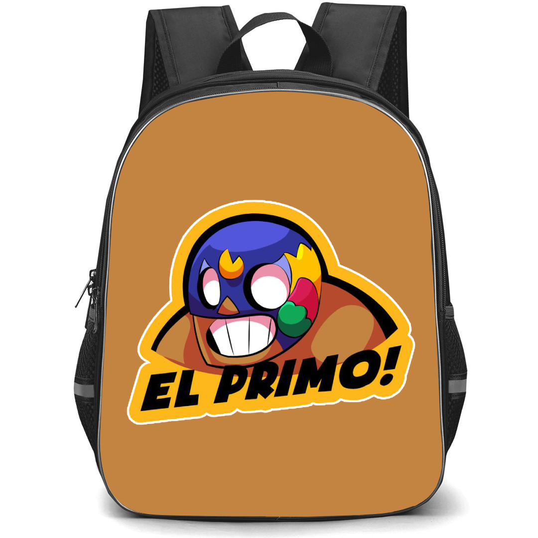 Brawl Stars El Primo Backpack StudentPack - Brawl Stars El Primo Angry Sticker