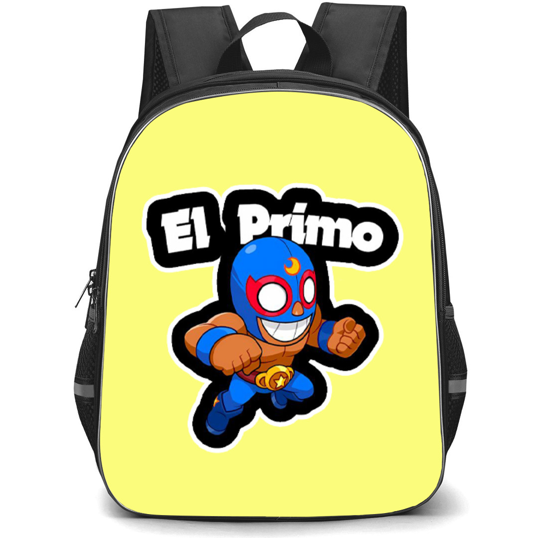 Brawl Stars El Primo Backpack StudentPack - Brawl Stars El Primo Mascot Sticker