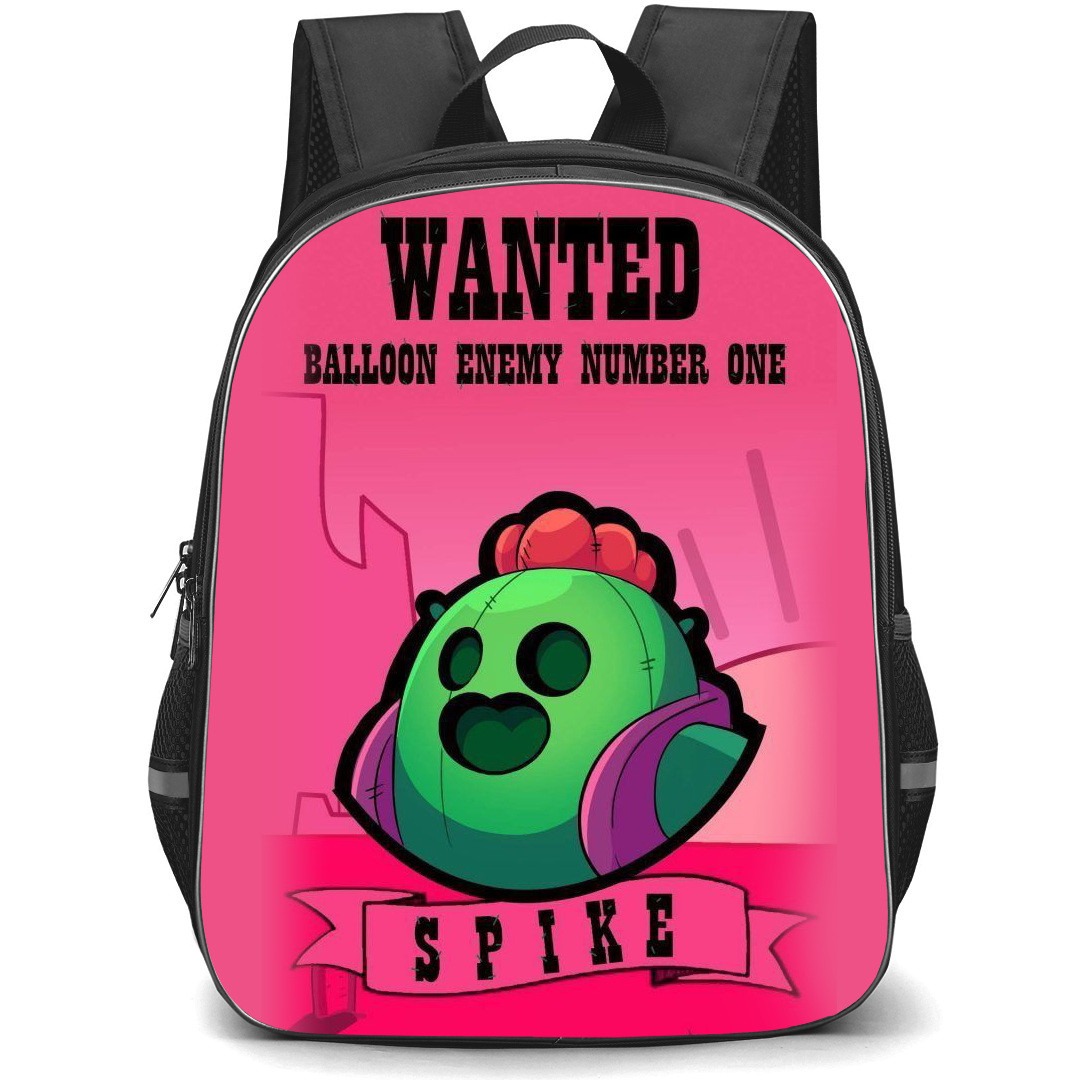 Brawl Stars Spike Backpack StudentPack - Brawl Stars Spike Wanted Balloon Enemy Number One Poster