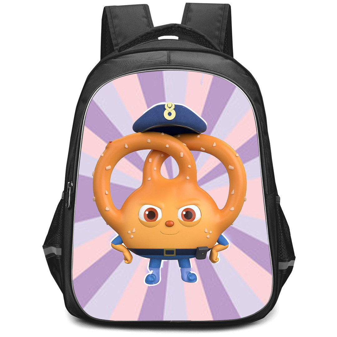 Bread Barbershop Patrol Pretzel Backpack StudentPack - Patrol Pretzel Character Series