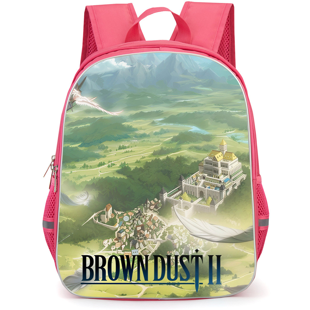 Brown Dust 2 Granhildr Backpack School Bag StudentPack - Granhildr Attack Kingdom Background Poster