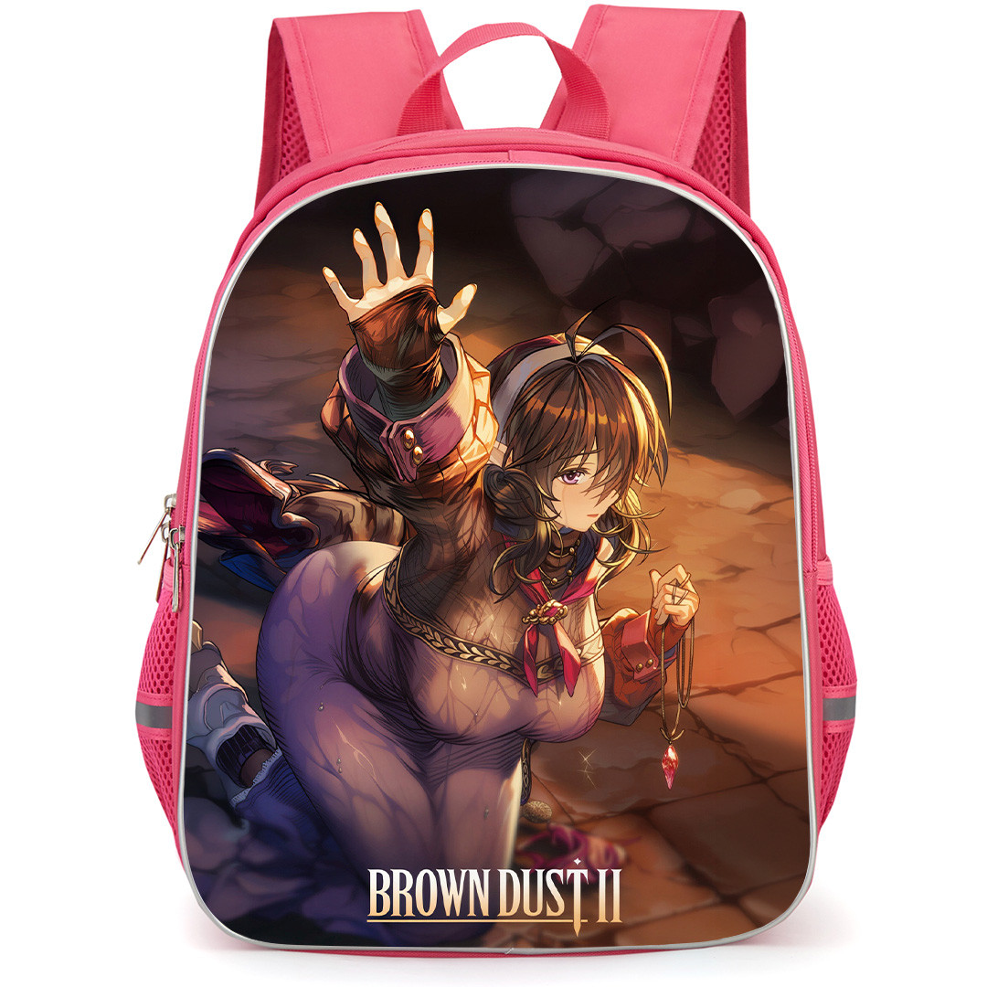 Brown Dust 2 Loen Backpack School Bag StudentPack - Loen Kneeling Hand Up Poster