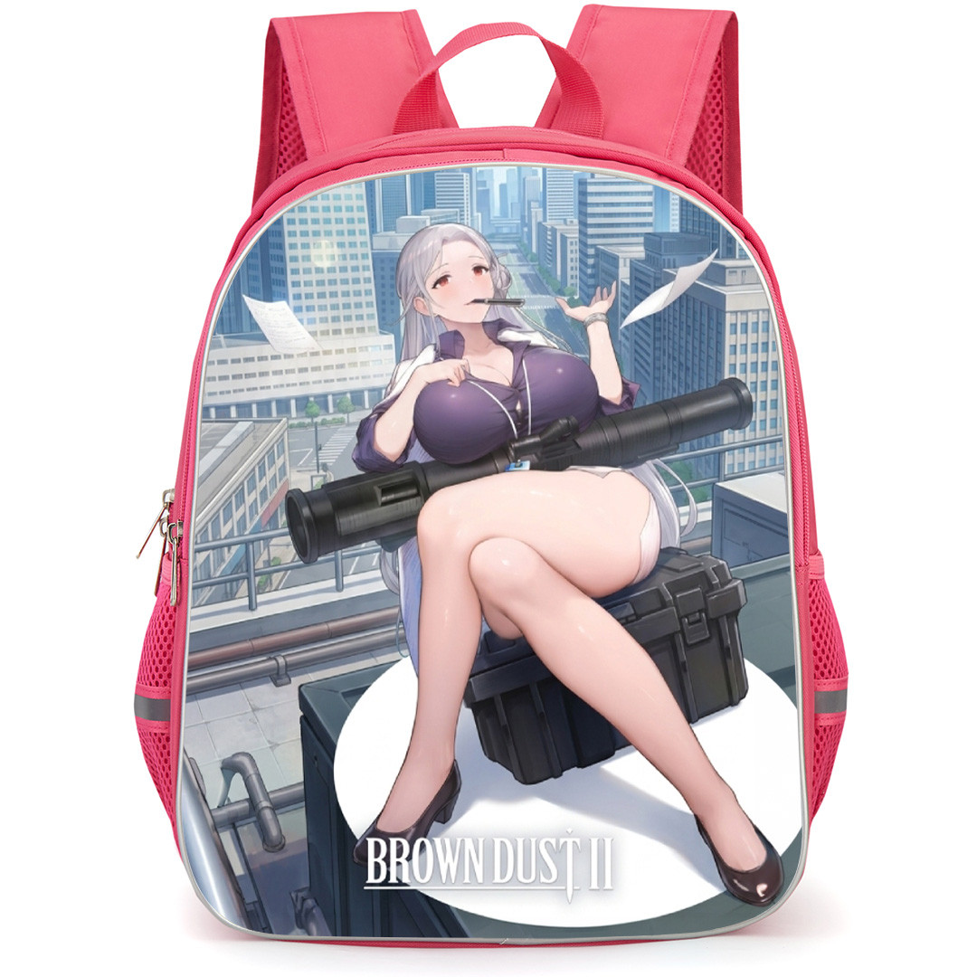 Brown Dust 2 Michaela Backpack School Bag StudentPack - Michaela Gun Under Chest Poster