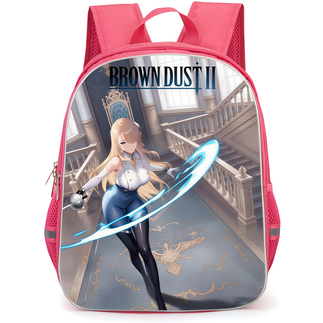 Brown Dust 2 Wilhelmina Backpack School Bag StudentPack - Wilhelmina Attacking Pose Wallpaper