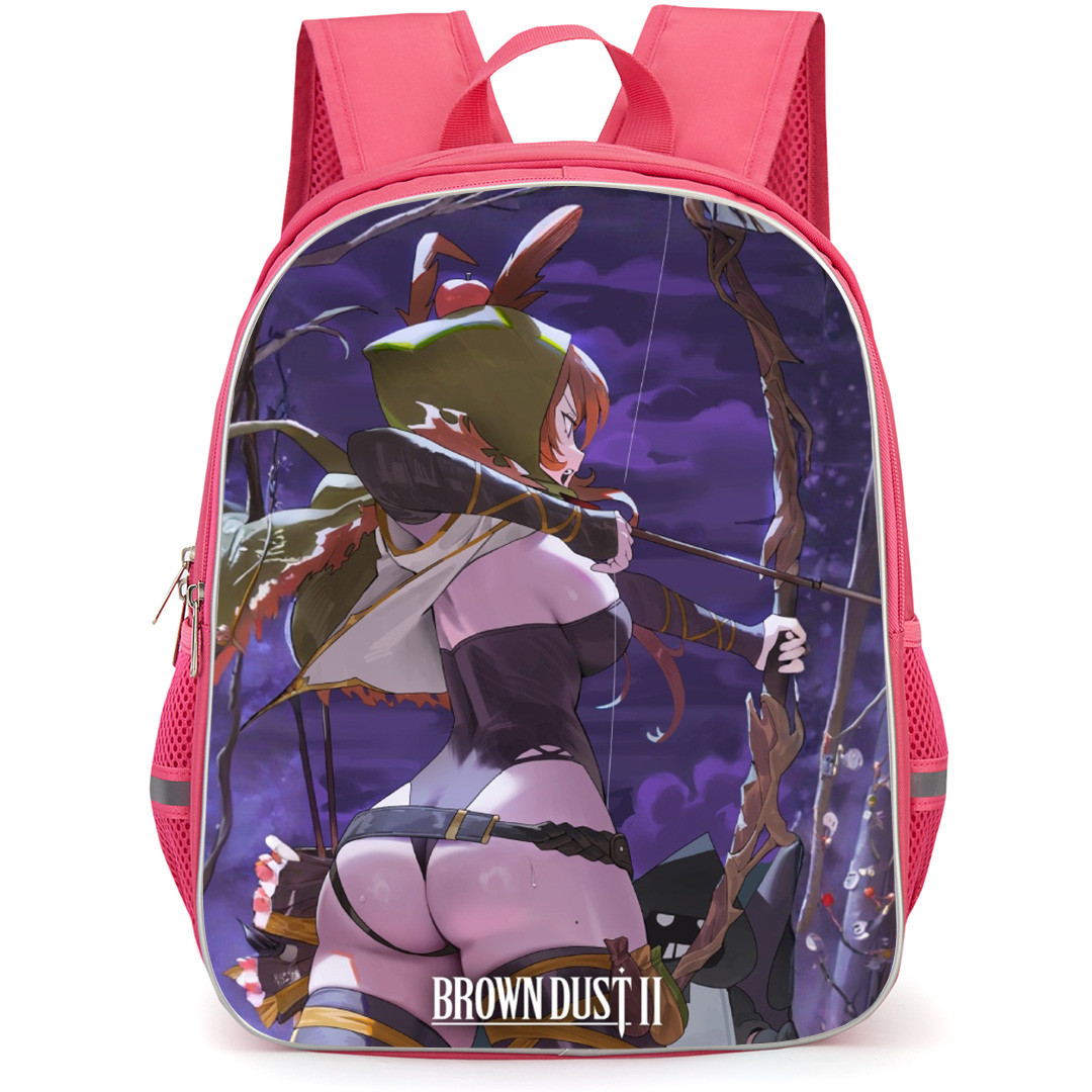 Brown Dust 2 Zenith Backpack School Bag StudentPack - Zenith Holding Bow and Arrow Poster
