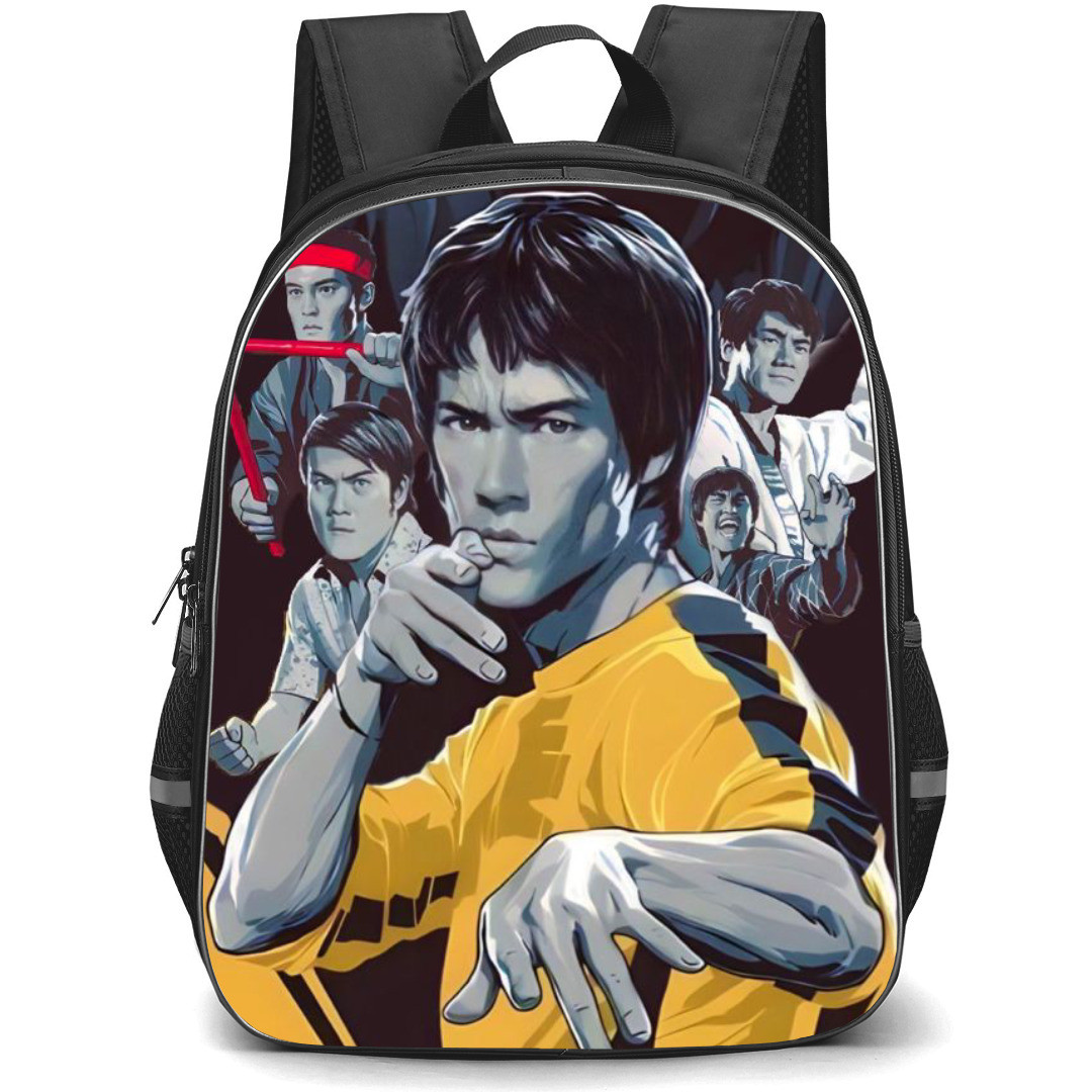 Bruce Lee Backpack StudentPack - Bruce Lee Character Fighting Stance Poster