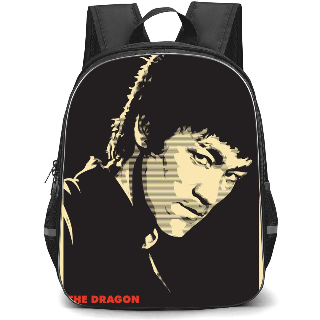 Bruce Lee Backpack StudentPack - Bruce Lee Dragon Poster Portrait