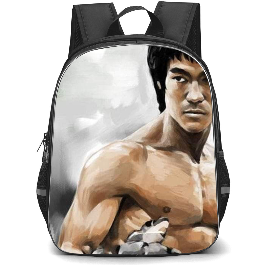 Bruce Lee Backpack StudentPack - Bruce Lee Fierce Thumbs Up Painting