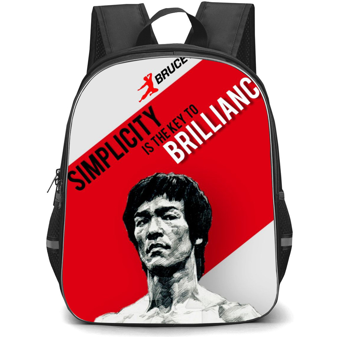 Bruce Lee Backpack StudentPack - Bruce Lee Simplicity Is The Key To Brilliance