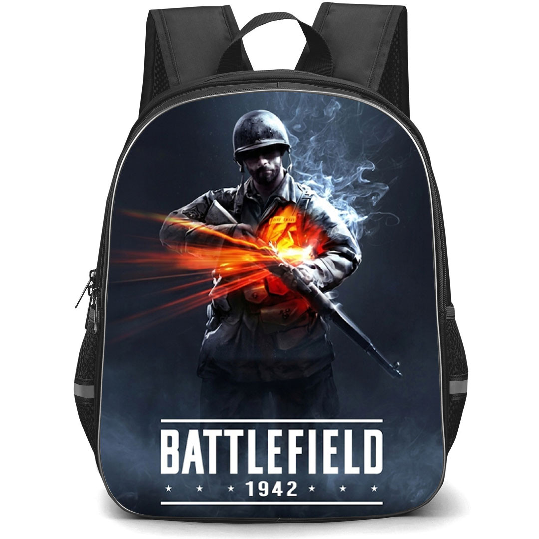 Battlefield Backpack School Bag StudentPack - Battlefield 1942 Game Cover Art