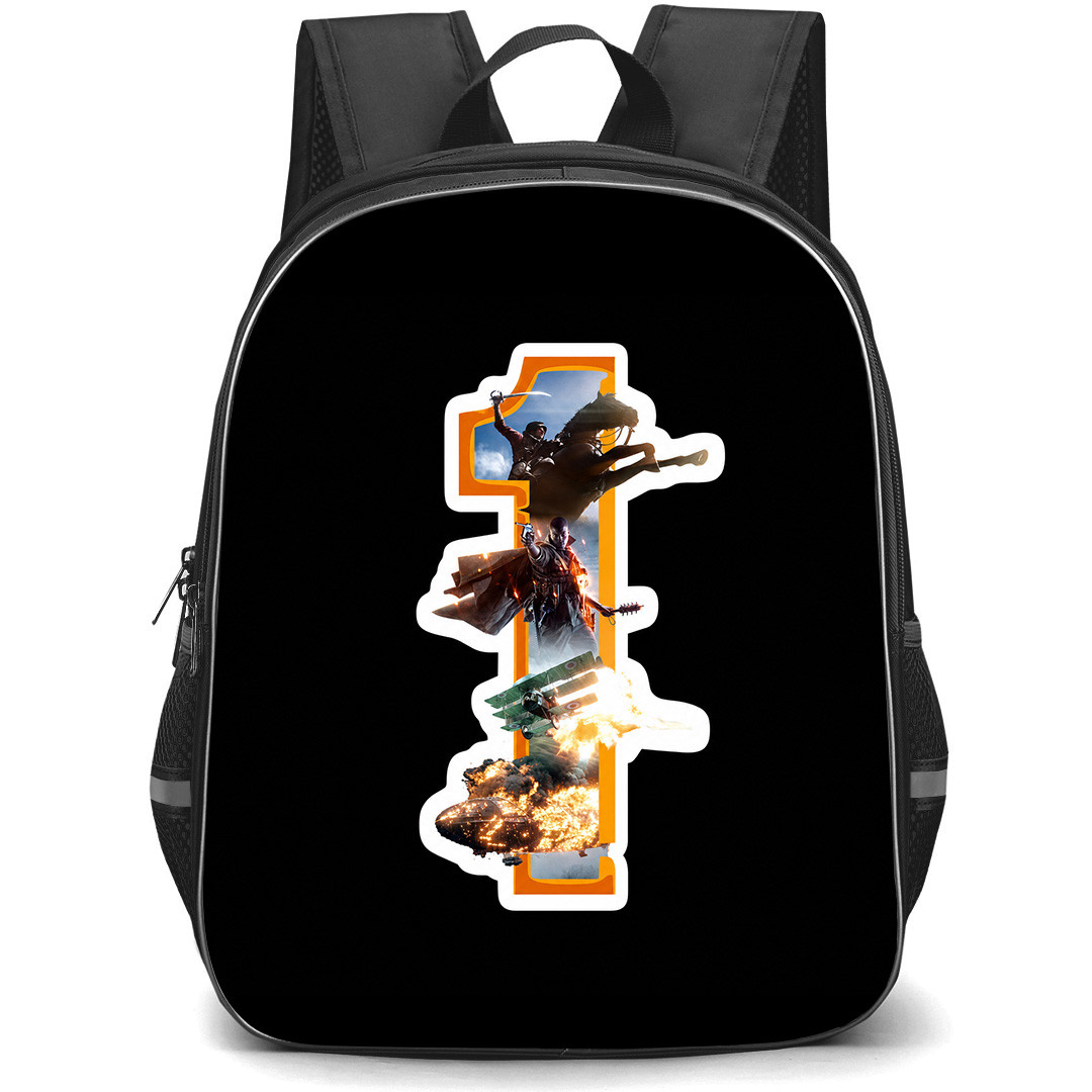 Battlefield Backpack School Bag StudentPack - Battlefield 1 Game Sticker