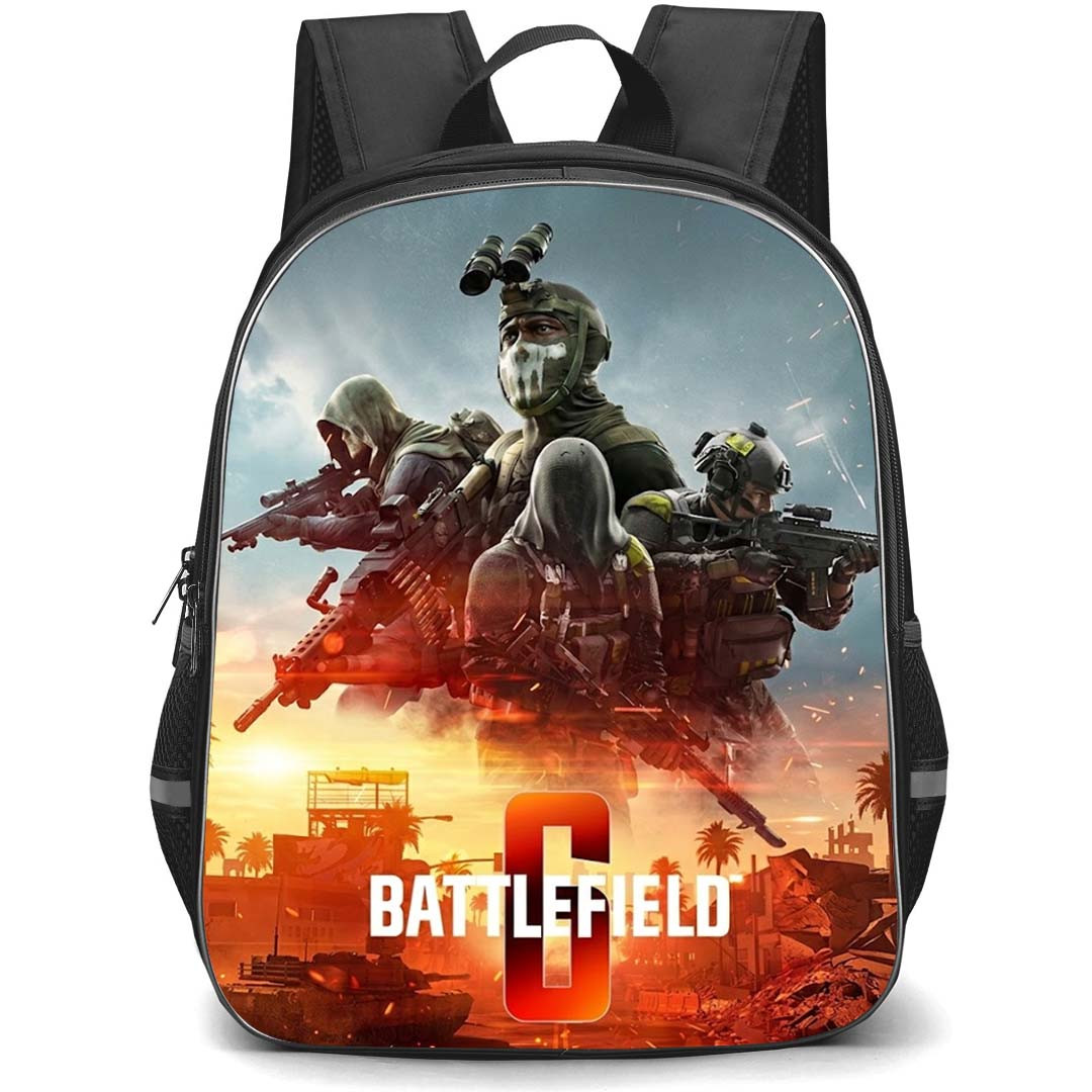 Battlefield Backpack School Bag StudentPack - Battlefield 6 Official Game Poster