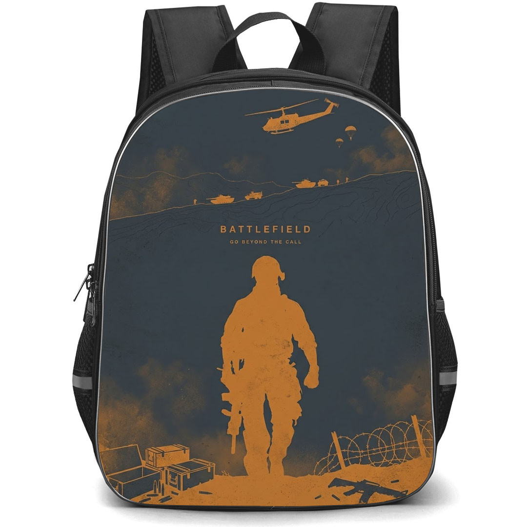 Battlefield Backpack School Bag StudentPack - Battlefield Go Beyond The Call Game Poster