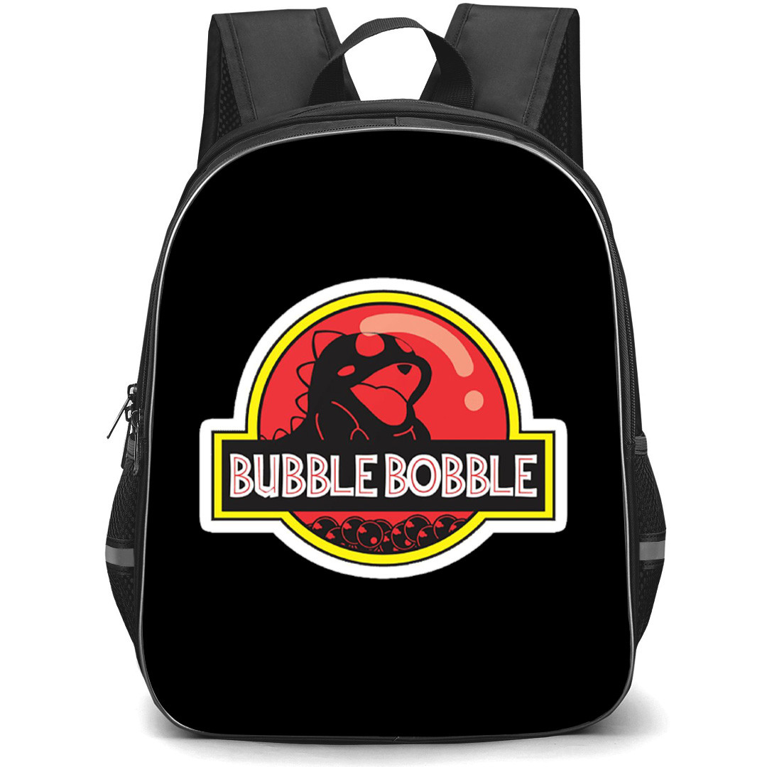 Bubble Bobble Backpack School Bag StudentPack - Bubble Bobble Jurassic Park Sticker