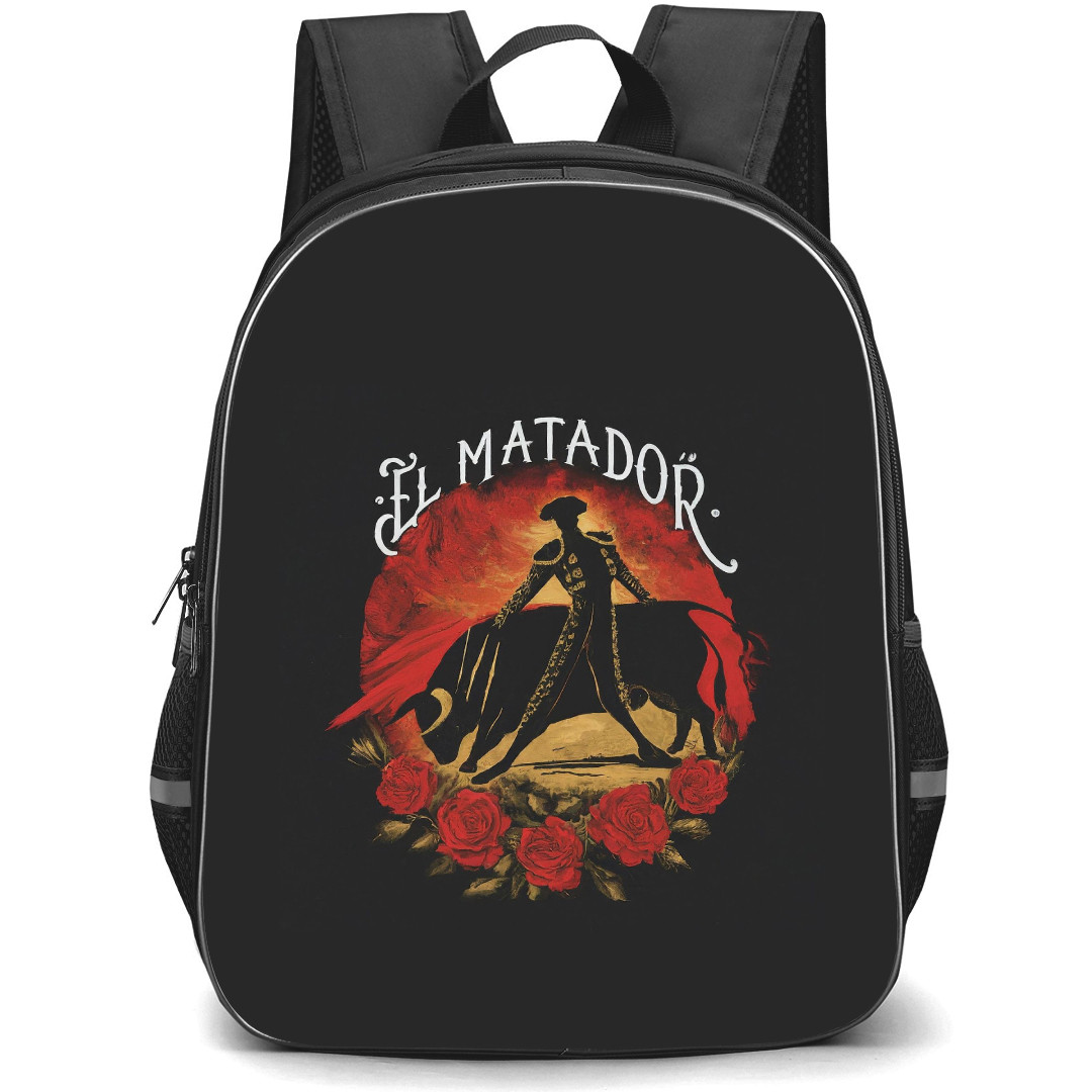 Bullfighters Backpack School Bag StudentPack - Bullfighters El Matador Painting