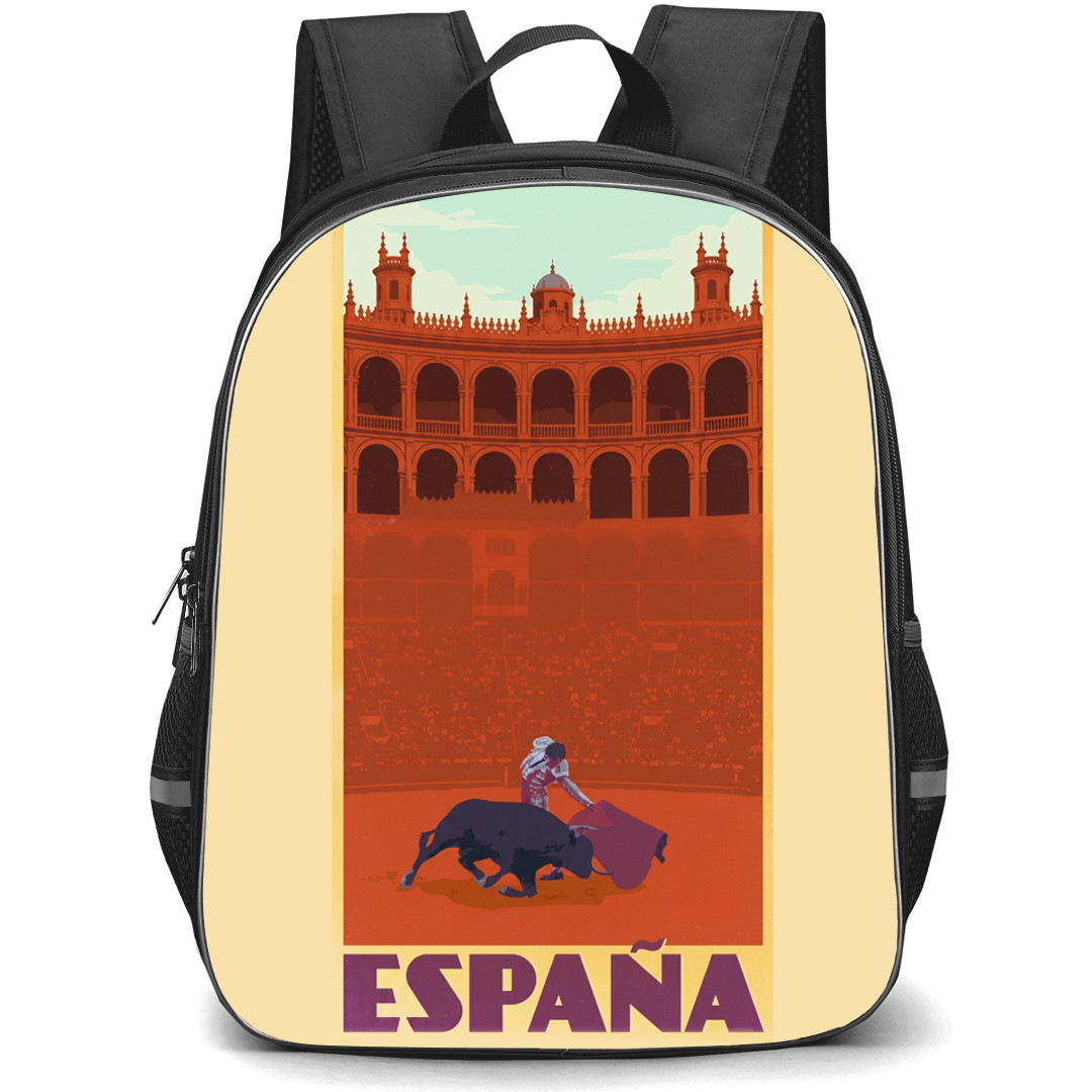Bullfighters Backpack School Bag StudentPack - Bullfighters Espana Vector Art Poster