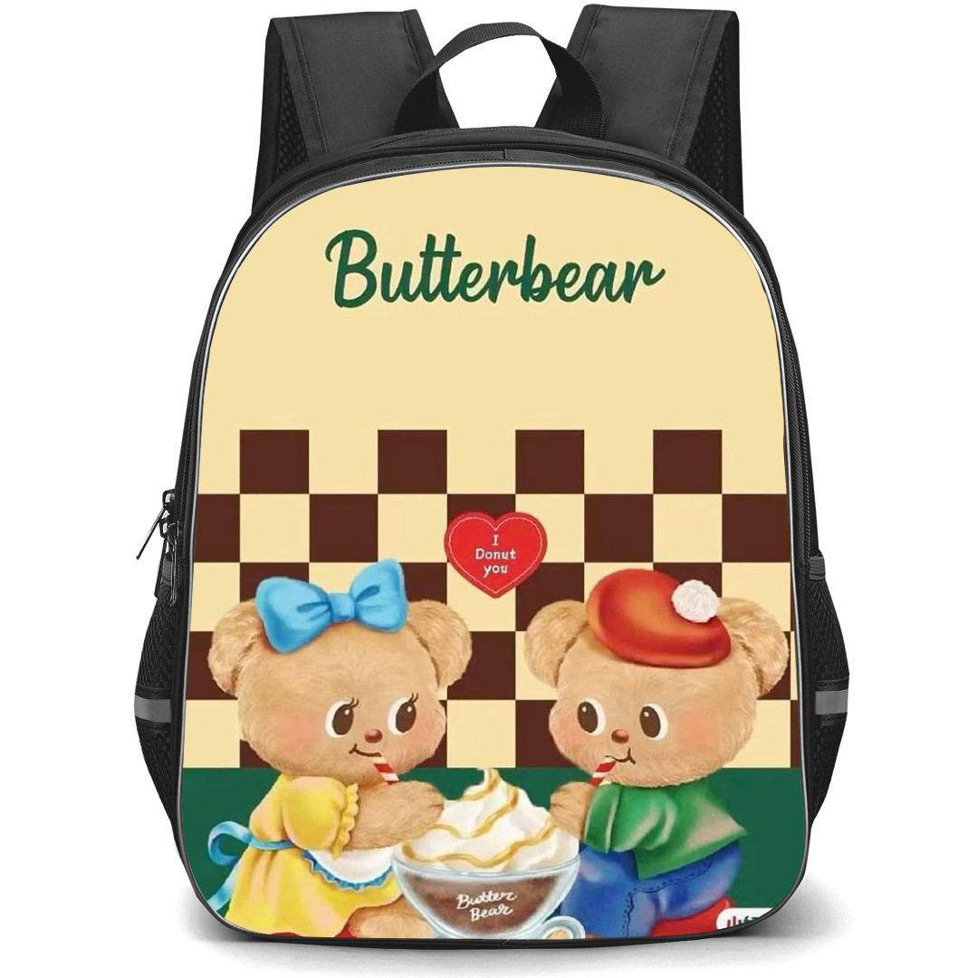 Butterbear Backpack StudentPack - Butterbear Characters Eating Ice Cream