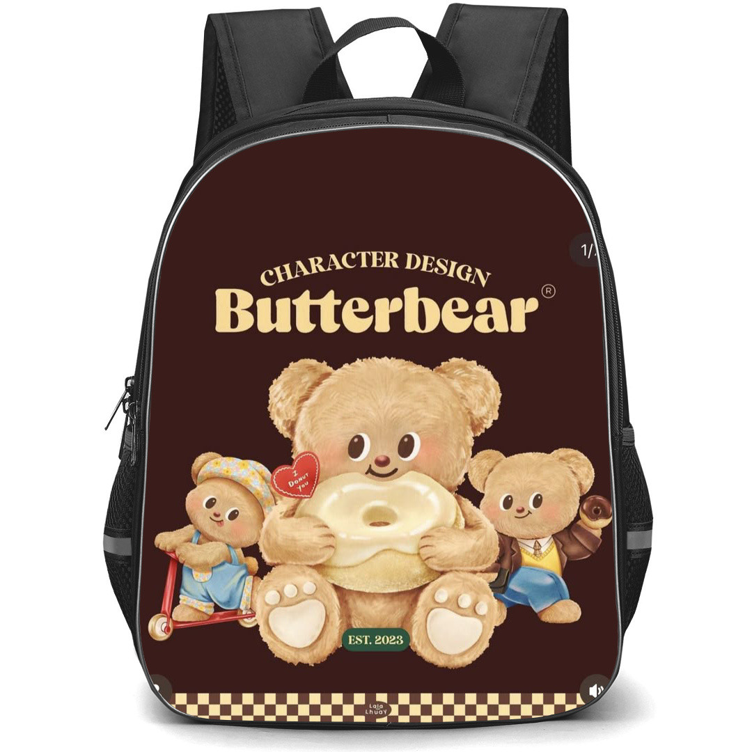 Butterbear Backpack StudentPack - Butterbear Character Design Background