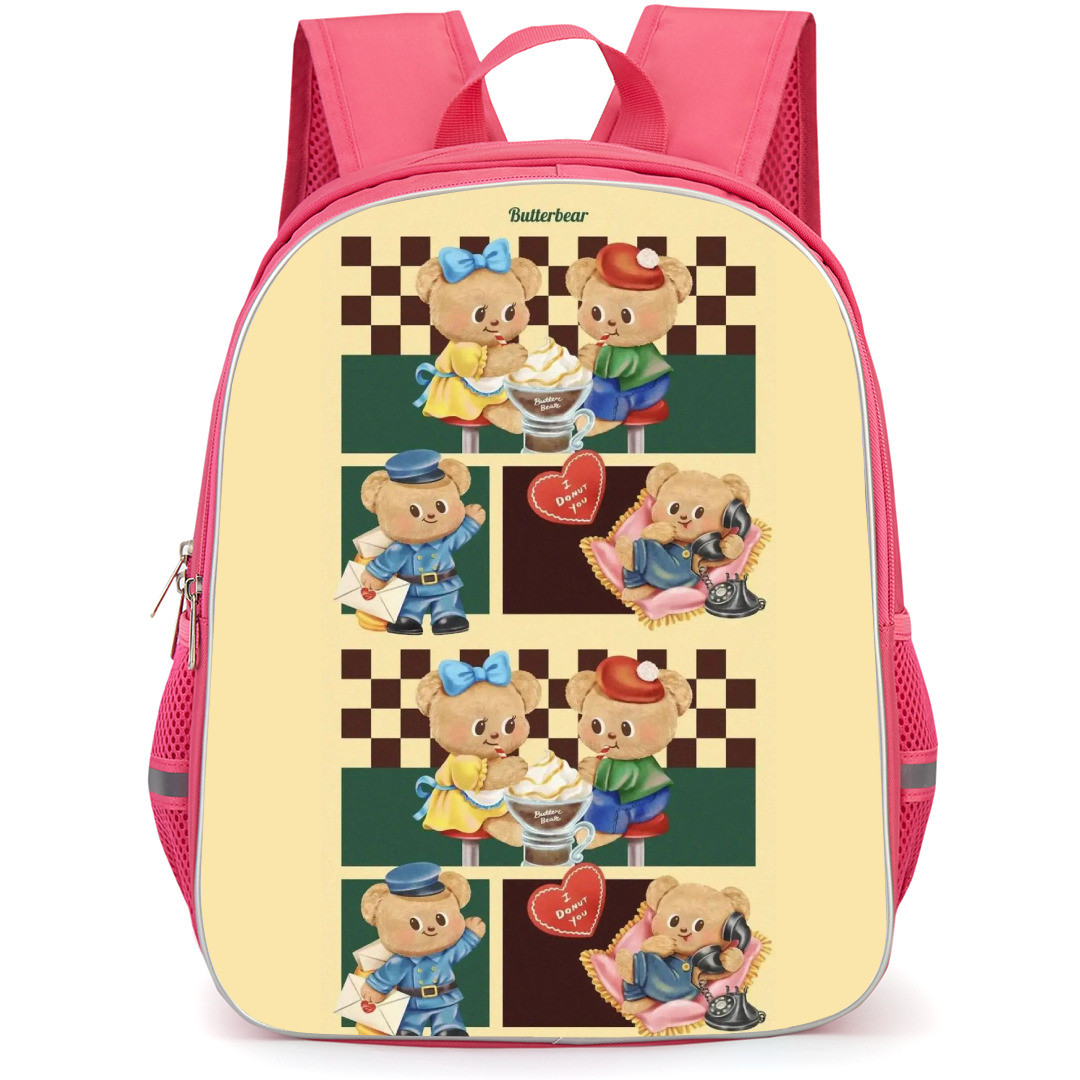 Butterbear Backpack StudentPack - Butterbear Collage I Donut You