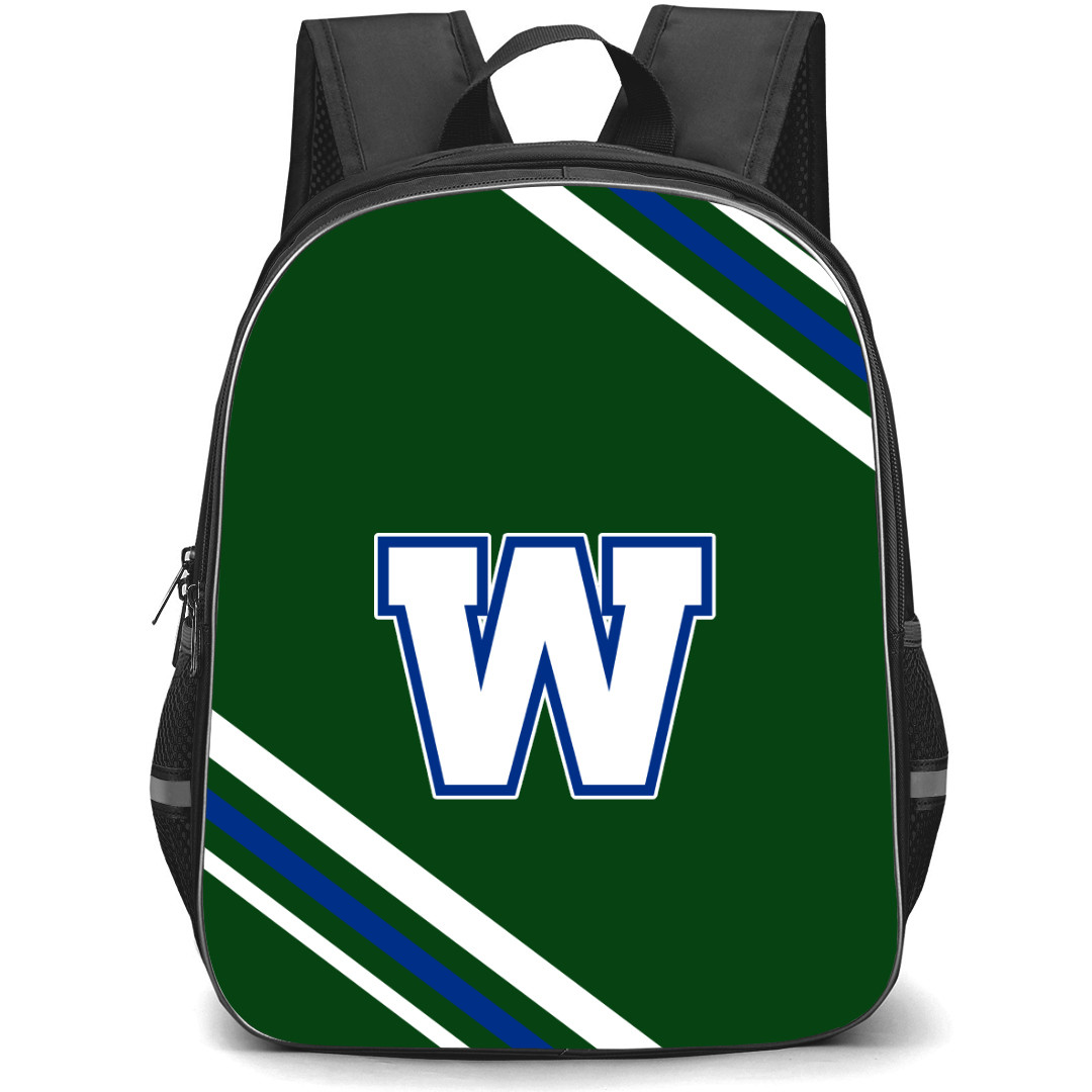 Winnipeg Blue Bombers Backpack School Bag StudentPack - Large Logo Stripe