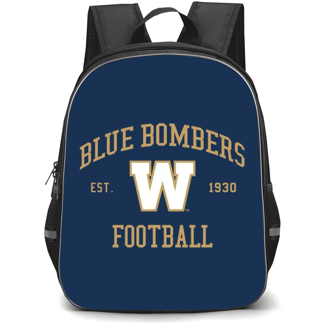 Winnipeg Blue Bombers Backpack School Bag StudentPack - Logo Wordmark Poster