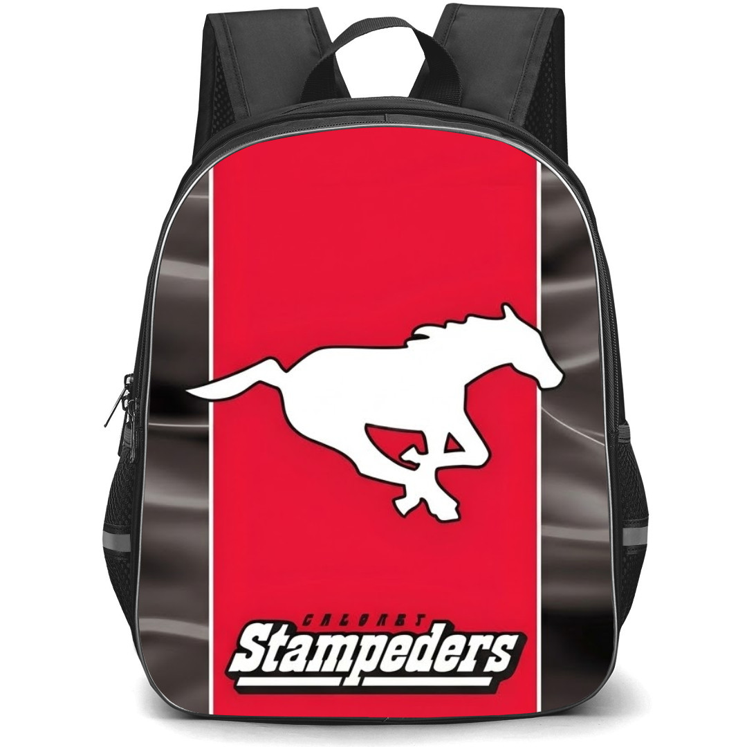 Calgary Stampeders Backpack School Bag StudentPack - Logo Wordmark Poster