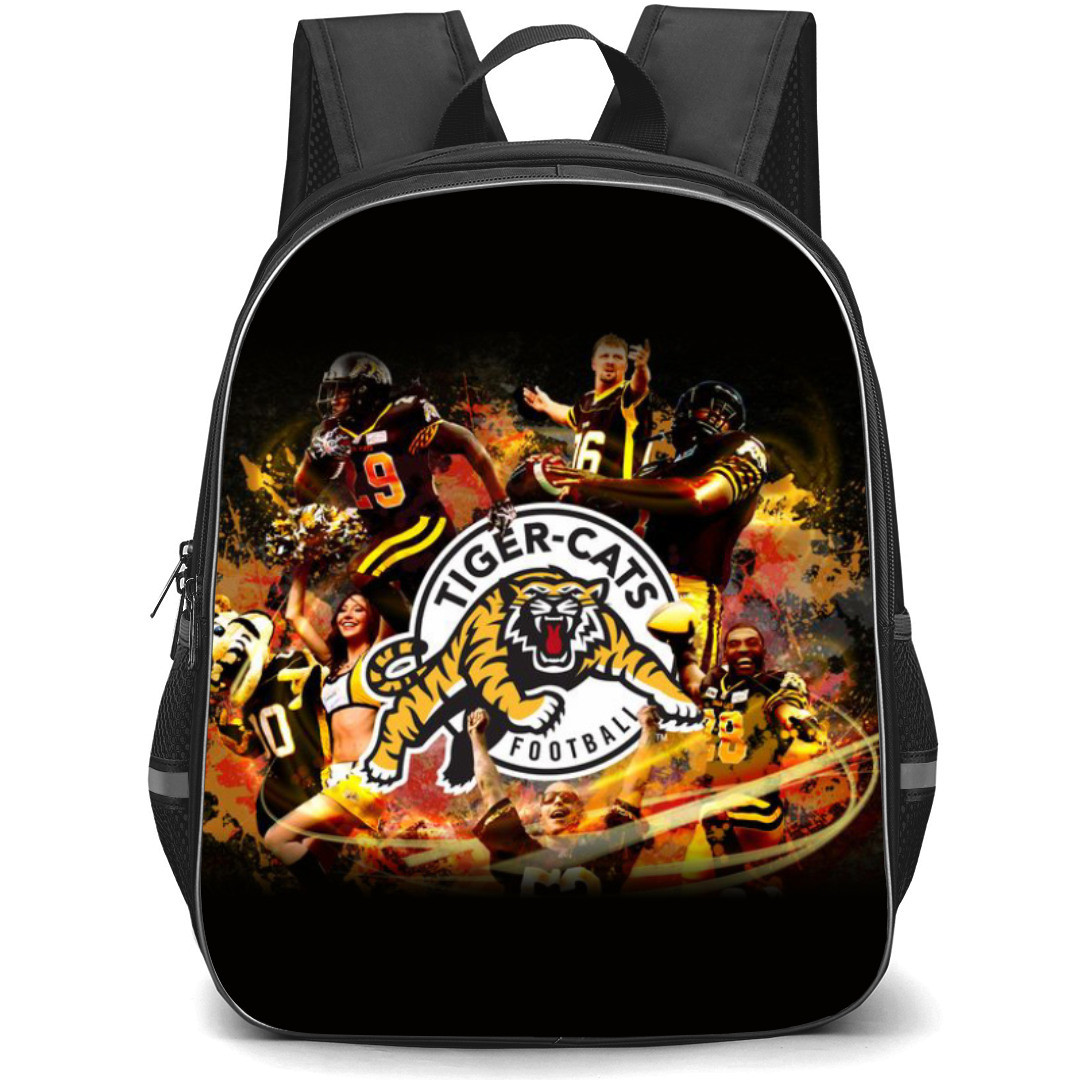 Hamilton Tiger Cats Backpack School Bag StudentPack - Logo Team Fierce Poster
