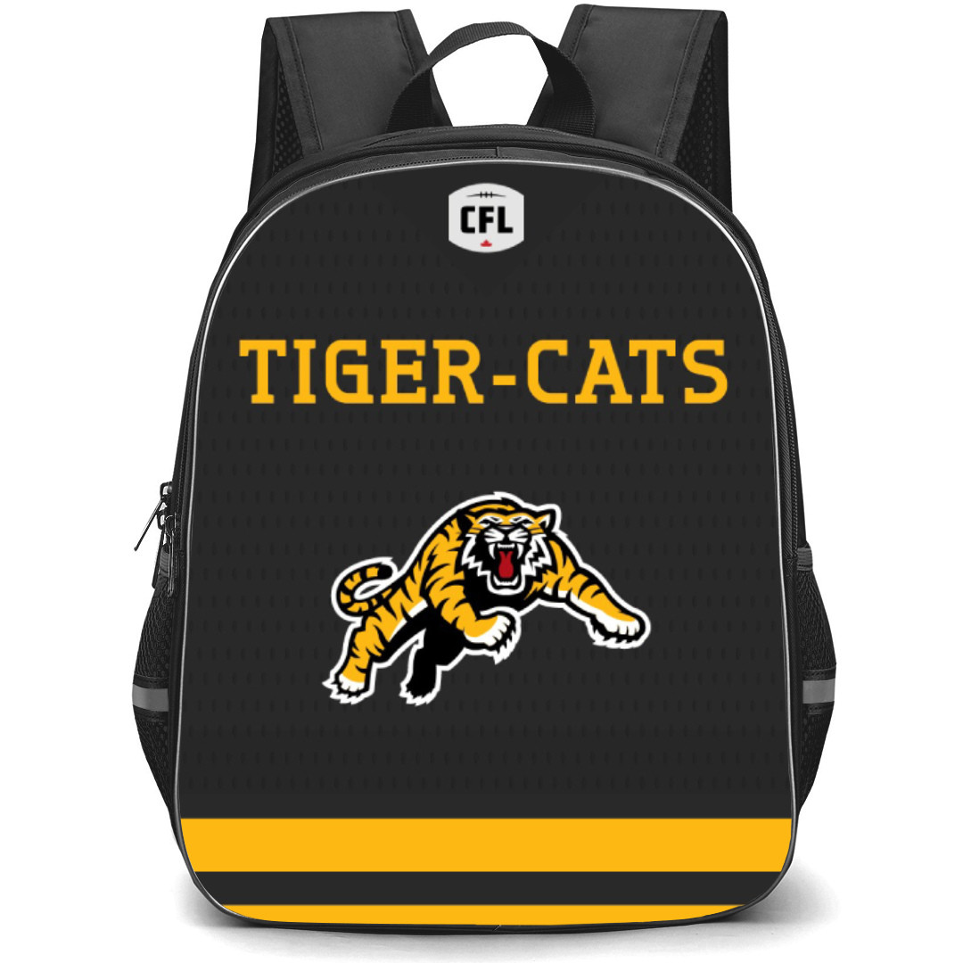 Hamilton Tiger Cats Backpack School Bag StudentPack - Logo Yellow Stripe Poster