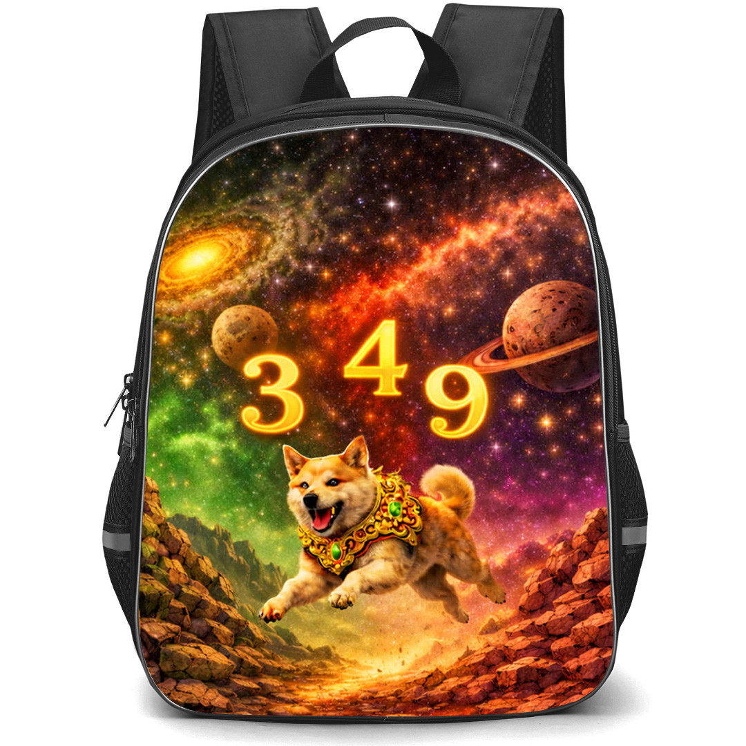 Chinese Zodiac Dog Sign Backpack School Bag StudentPack - Dog Sign Primary Element Earth Lucky Number 3 4 and 9